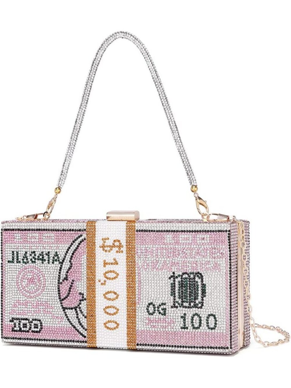 Rhinestone Evening Clutch Purse for Women - Stylish Money Bag Handbag